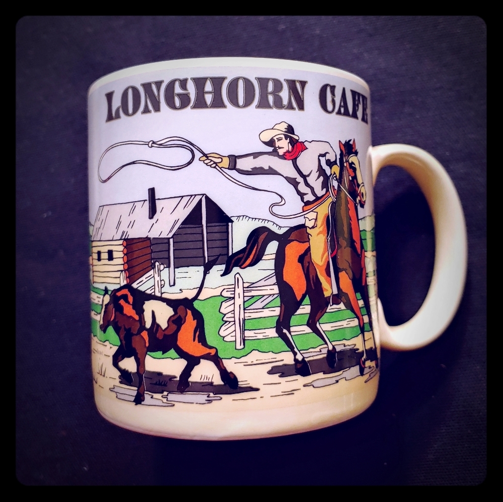 1980s Russ Cowboy Mug
